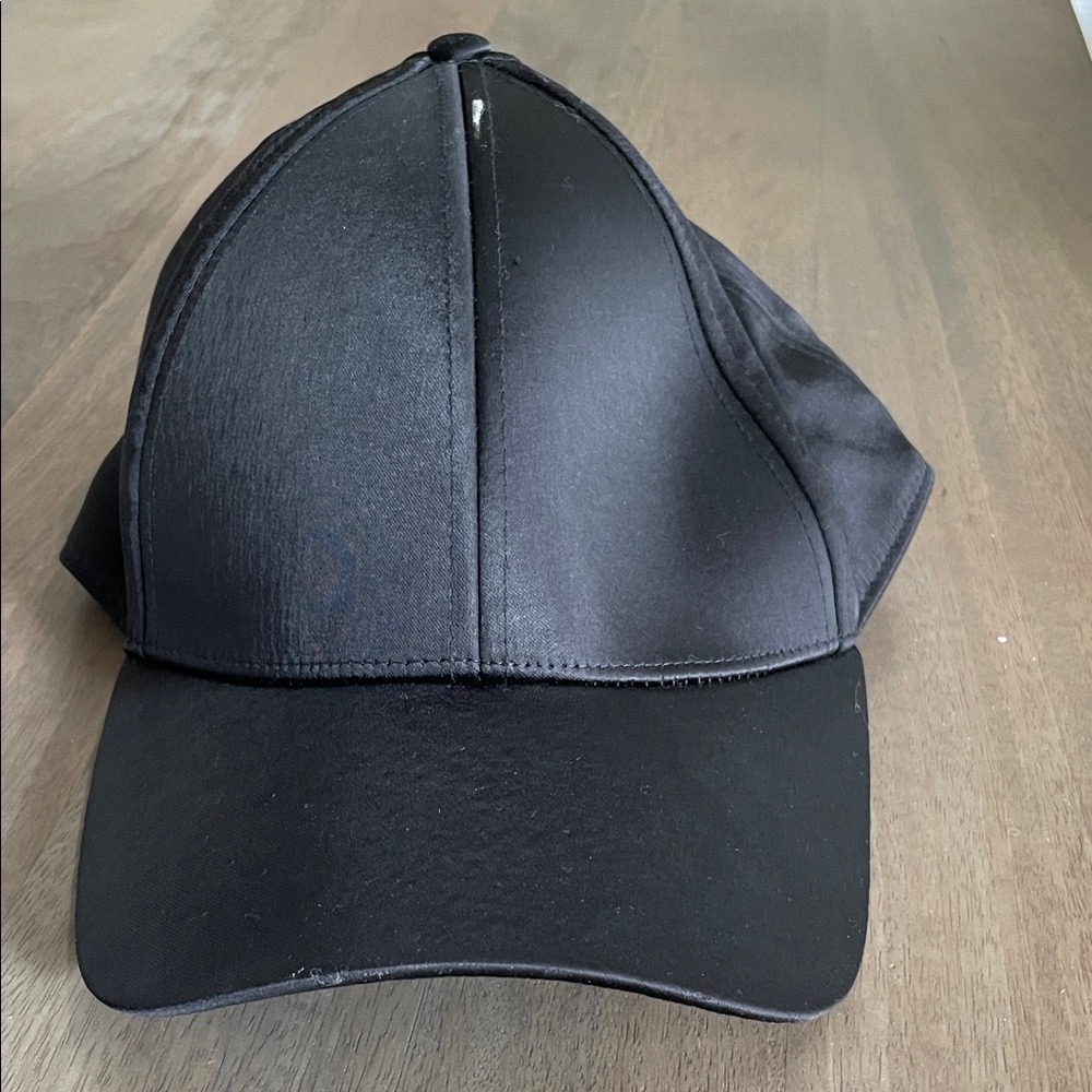 Auxiliary Charcoal Gray Satin Cap black